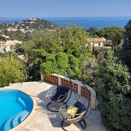 4-star Private With Heated Pool And Panoramic Sea View At Gulf De Saint Tropez Вилла *