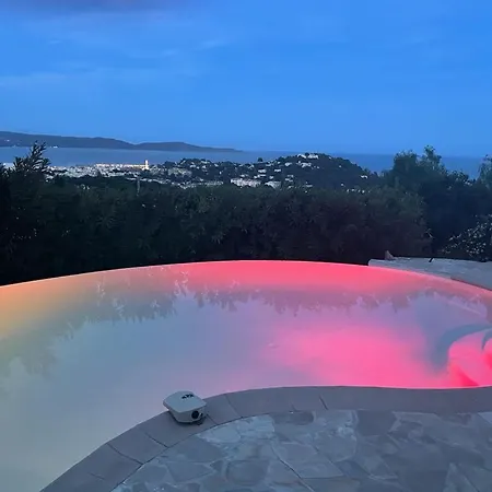 4-star Private With Heated Pool And Panoramic Sea View At Gulf De Saint Tropez Вилла Кавалер-сюр-Мер