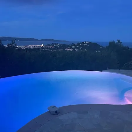 4-star Private With Heated Pool And Panoramic Sea View At Gulf De Saint Tropez Вилла