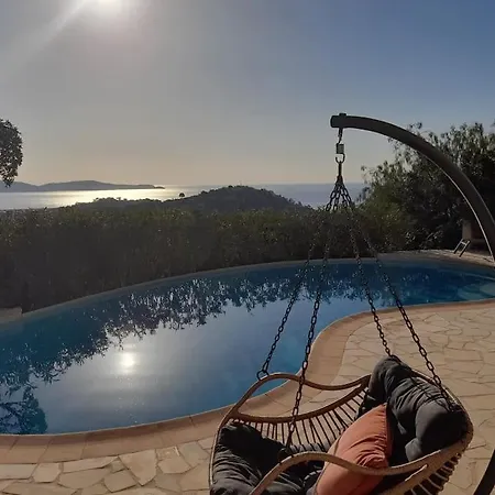 Villa 4-star Private With Heated Pool And Panoramic Sea View At Gulf De Saint Tropez *
