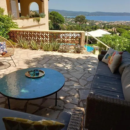 Villa 4-star Private With Heated Pool And Panoramic Sea View At Gulf De Saint Tropez