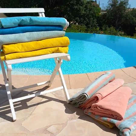 4-star Private With Heated Pool And Panoramic Sea View At Gulf De Saint Tropez *