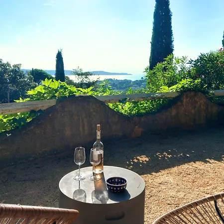 4-star Private With Heated Pool And Panoramic Sea View At Gulf De Saint Tropez 别墅